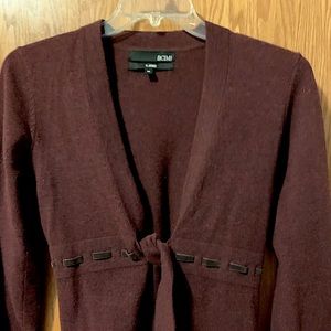 Burgundy Cardigan